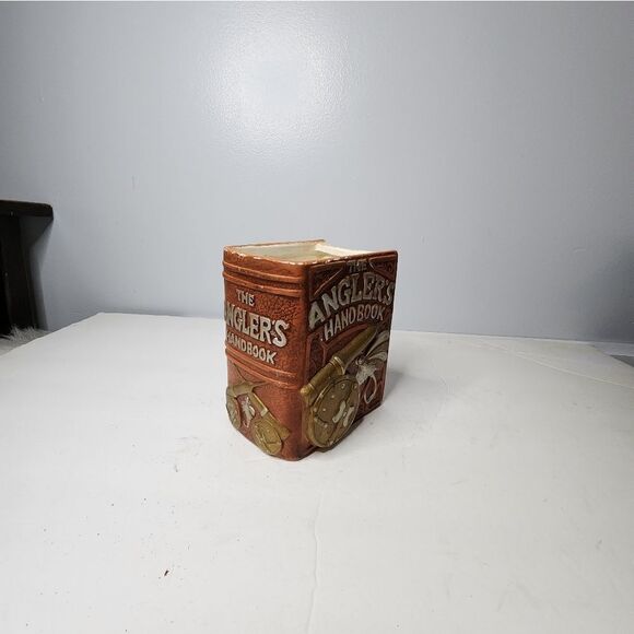 Napcoware The Anglers Handbook Planter Napco Japan Fishing Fisherman Cabin Camp - Picture 3 of 9